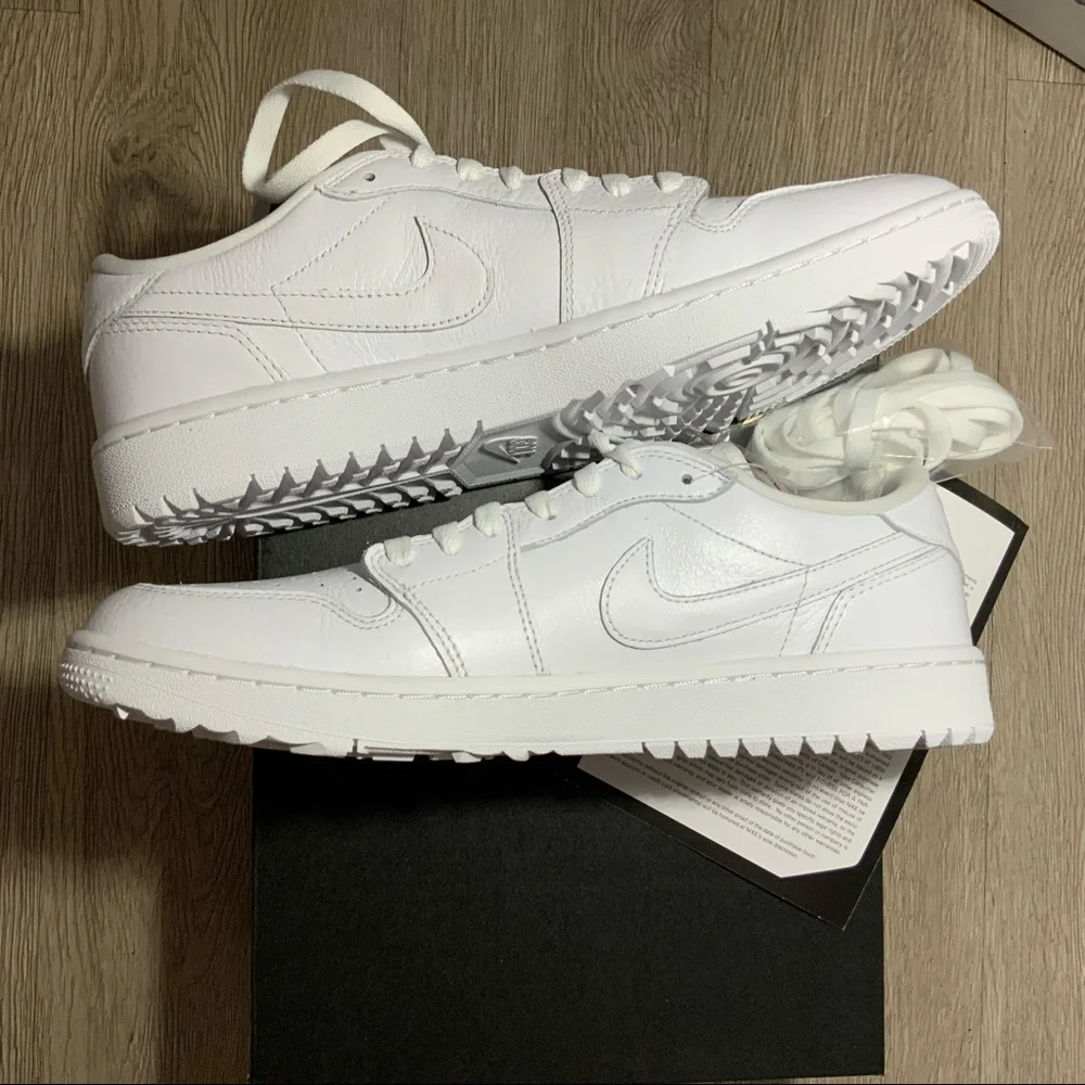 New Nike Air Jordan 1 Low Golf Triple White Size 11 Men’s DD9315-101